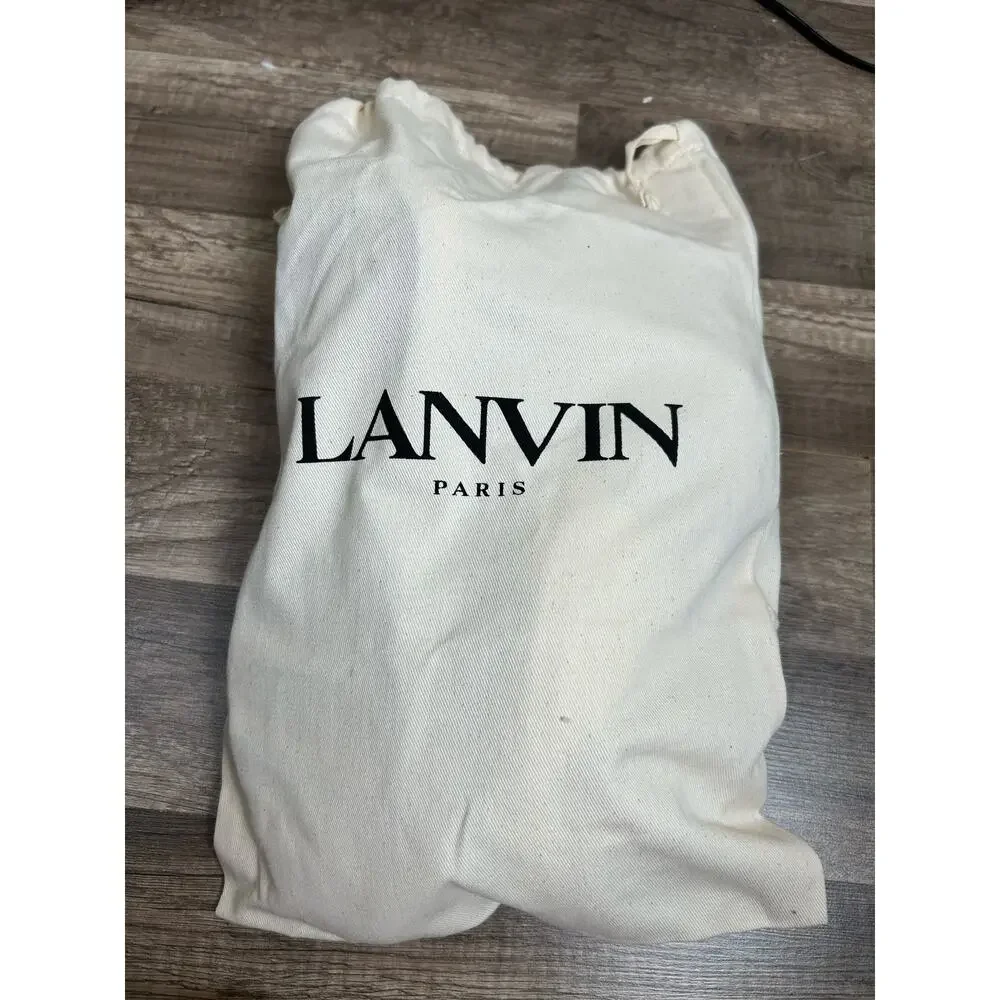 NEW Lanvin Sneakers Mens Size 10 Gray White Designer Streetwear Casual Shoes